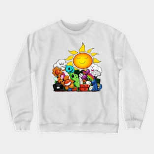 Doodle Sunchine Crewneck Sweatshirt